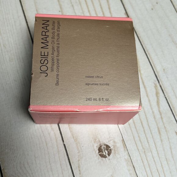 Josie Maran Whipped Argan Oil Body Butter Sweet Citrus 8oz/240mL New In Box - Picture 2 of 4